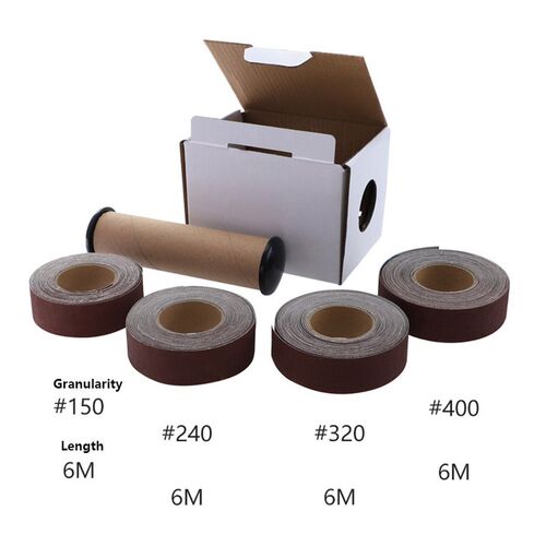 4pcs Extractable Sandpaper Belt 150/240/320/400 Grit Drawabl