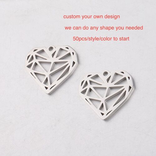 5pcs Rose Gold color Stainless Steel Mirror Finish Custom y