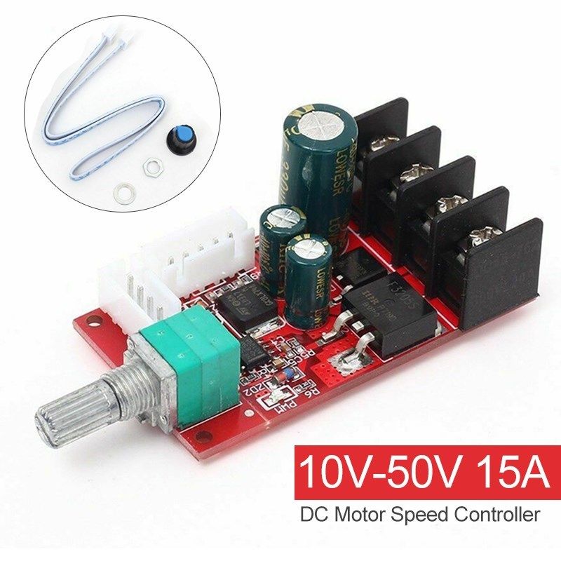 dc 10v-50v 15a dc pwm motor speed controller module led dimm