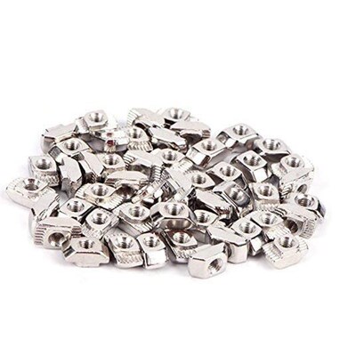 50 Pcs M5 T-Slot Hammer Head Nut 2020 Series Aluminum Profil