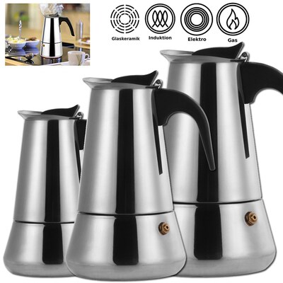 Silver Coffee Pot Coffee Machine Maker Portable Electrical C