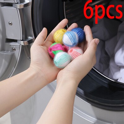 6pcs nylon laundry ball decontamination washing machine wash