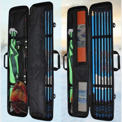 NEW Fishing Bag 130CM Fishing Rod Bag Multi-Function Hard Sh
