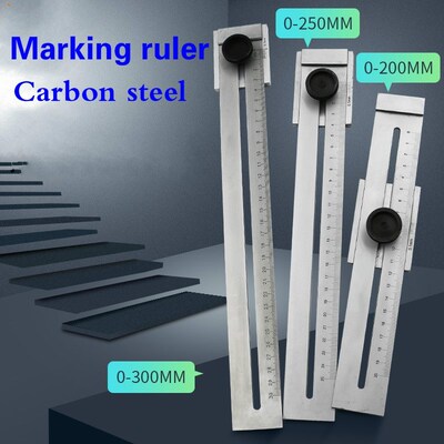 Marking ruler 0-200mm 0-250mm 0-300mm Screw Cutting Marking