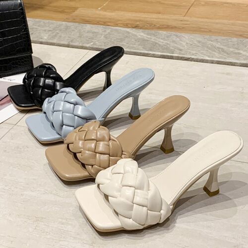Luxury Slides Women 8cm High Heels Mules Fetish Pumps Indivi