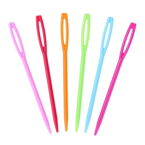 100pcs Plastic Knit Sewing Needles Knitting Crochet Hooks Sw