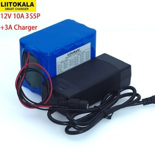 Protection Large capacity 12 V 10ah 18650 lithium Rechargeab
