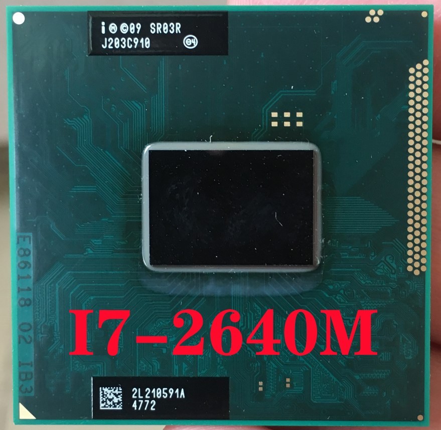 SR03R  Core i7-2640M Laptop processor Socket G2 rPGA988B not