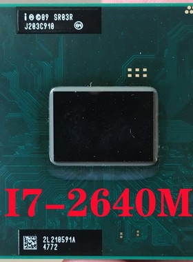 SR03R  Core i7-2640M Laptop processor Socket G2 rPGA988B not