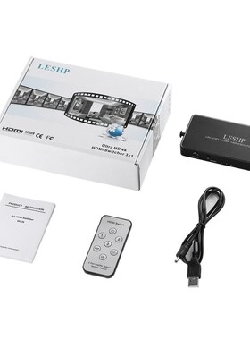 LESHP Portable Ultra HD HDMI 4Kx2K 3D Audio Video Splitter 1