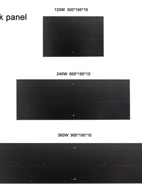 pre-drilled  heatsink for quantum Tech LED board