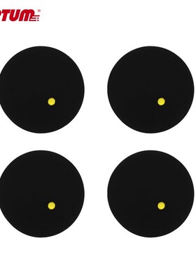 4pcs/12pcs/30pcs Matkot Ball Squash Ball One Yellow Dots Lo