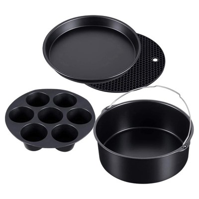 4 Set Pressure Cooker, Steamer & Air Fryer Bakeware Accesori