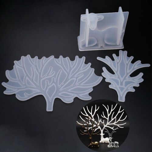 Deer With Horns Big Silicone Mold Jewelry Storage Rack Soft