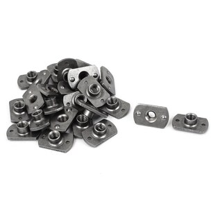 M6 Carbon Steel Slab Base T-Shaped 2 Projection Weld Nuts