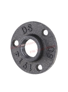 10Pcs Black Decorative Malleable Iron Floor/Wall Flange Mall
