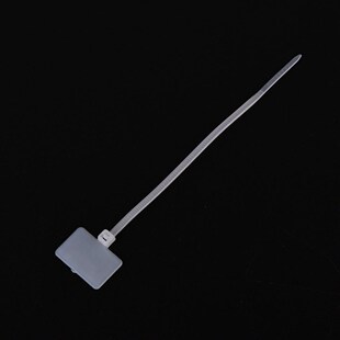 100Pc Self-Locking White Zip Ties Write Wire Power Cable Lab