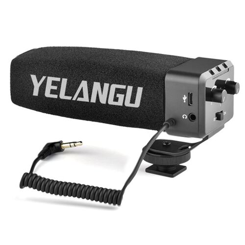 YELANGU Microphone On Camera Condenser Interview Microphone