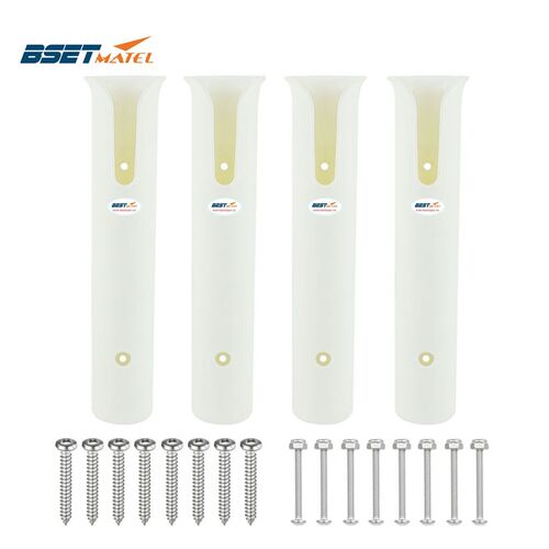 4 PCS white ABS Plastic Fishing Rod  racks Holder Portable F