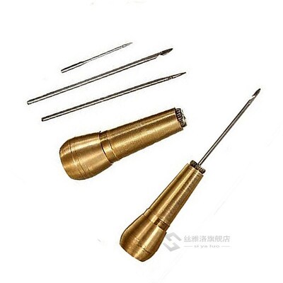 3in1 Canvas Leather Tent Sewing Awl Taper Leathercraft Needl