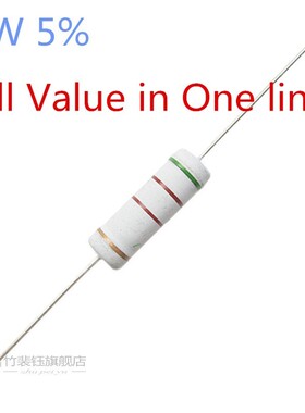 10pcs 5W Metal oxide film Resistor 5% 1R ~ 10M 100R 220R 330