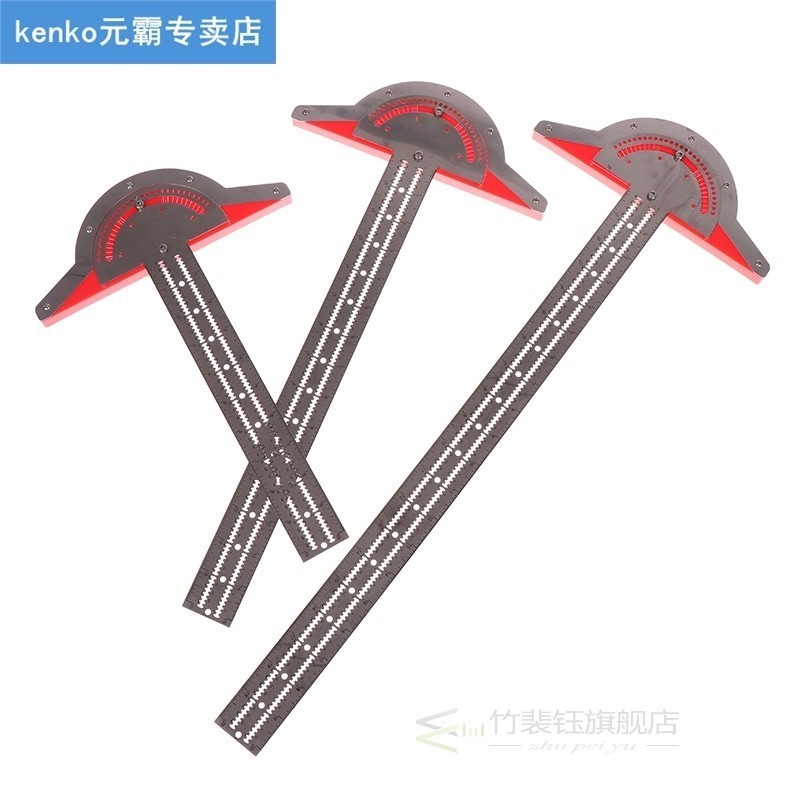 1PC Stainless Steel Woodworkers Edge Rule Efficient Protract