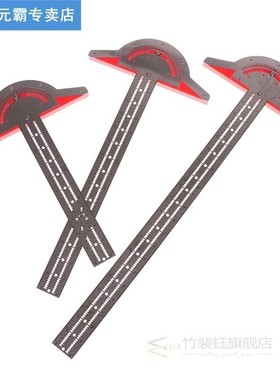 1PC Stainless Steel Woodworkers Edge Rule Efficient Protract