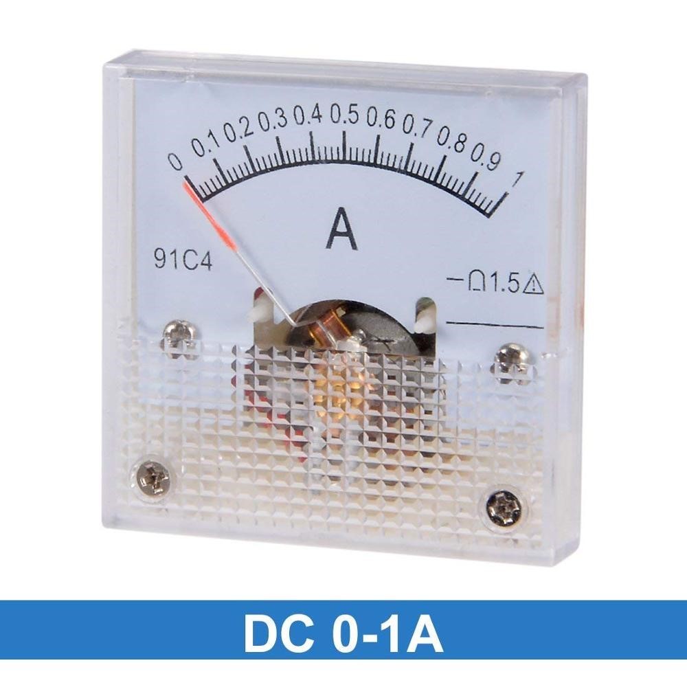 *91C4-A og Current Panel Meter DC 50mA 1A 2A 3A 5A 10A 500mA