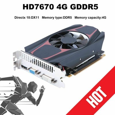 HD7670 Graphics Card 600MHz 4G/128bit PCI-E Independent 2G V
