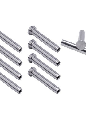 10Pcs Stainless Steel Stemball Swage Stud Dead Ends Threaded