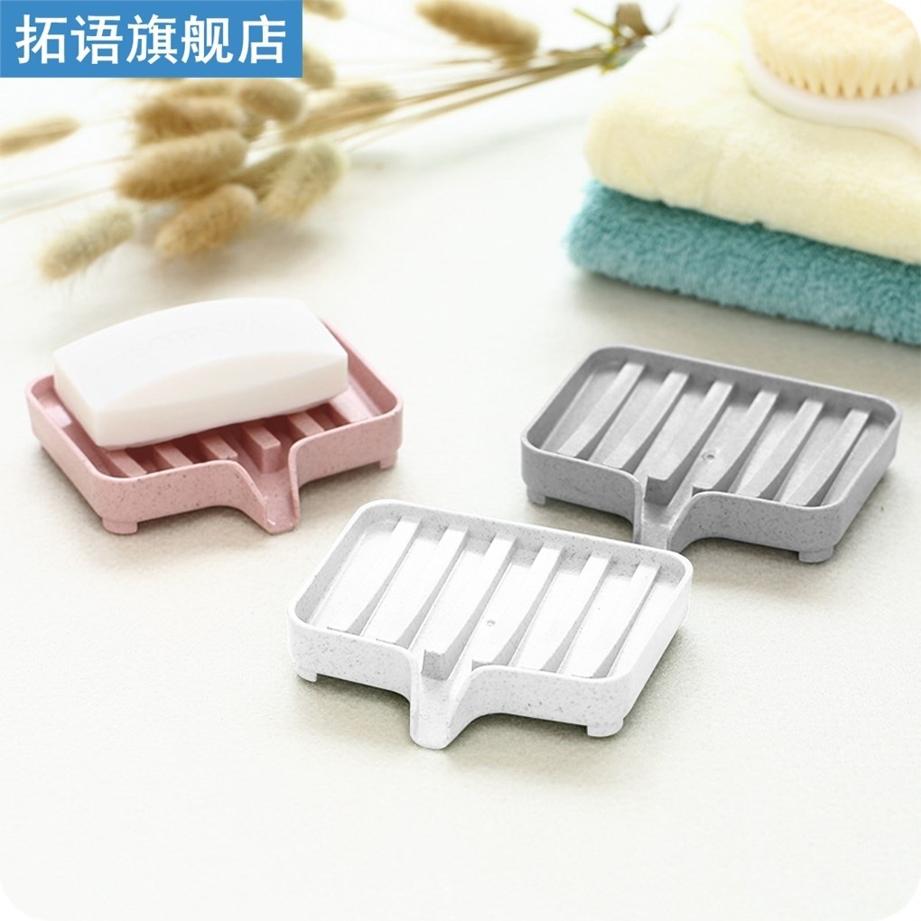 Soap Dish Holder Bath Foam Storage Soap Box PP Sponge Drain