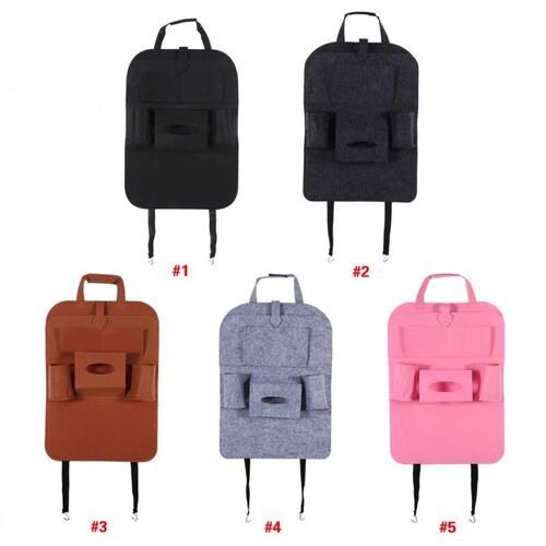 Car Auto  Back Multi-Pocket Storage Bag  Felt Material Organ