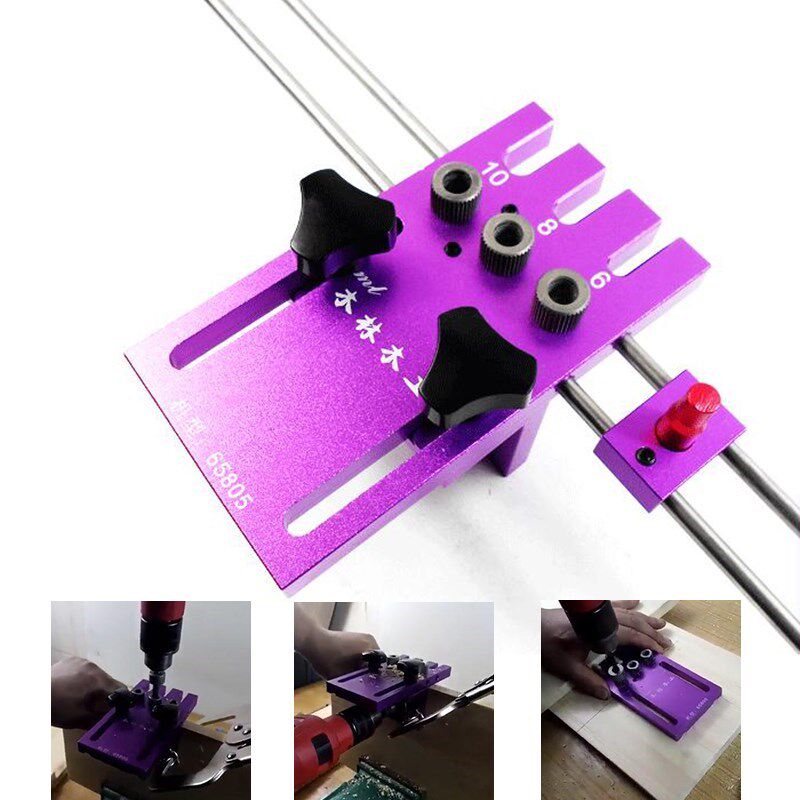 New 3 in 1 Drilling Locator Drilling Guide Kit DIY Woodworki
