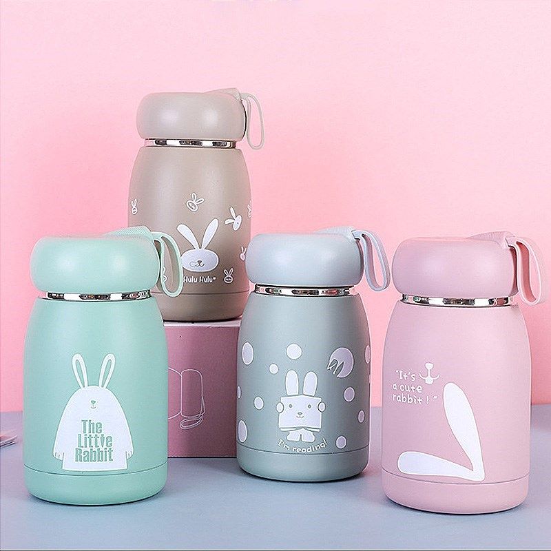 320ml mini cartoon thermos bottle children student cute ther