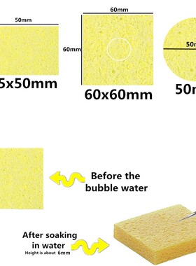 Repuesto de limpieza de soldador grueso, heatestable, esponj