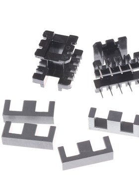5Sets PC40 Ferrite Core Vertical 10 Ferrite Halves + 5 Bobbi