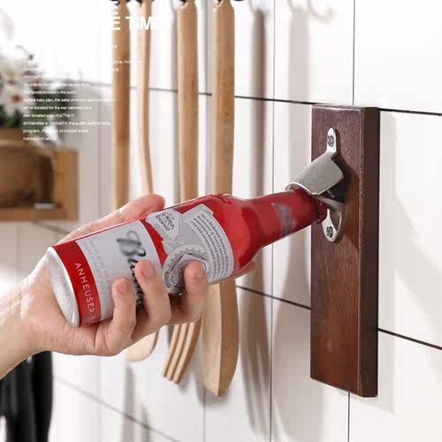 Bar Decorative Magnetic Practical Bottle Opener Wall Mounted
