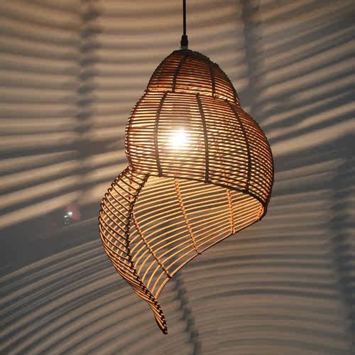 conch bamboo hanging lamps pendant lights  lamp light