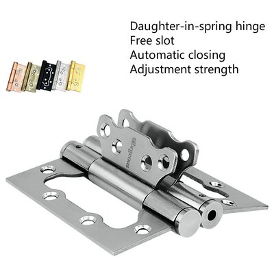 Invisible Door Mother Spring Hinge Free Slotted Mute Automat