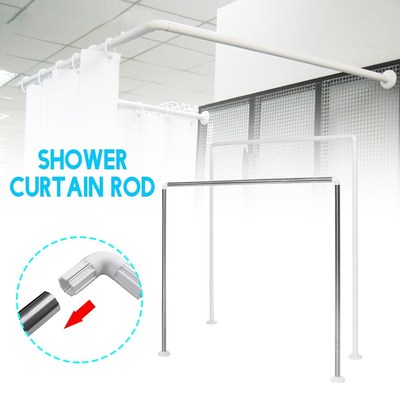 U Shape Bathroom Shower Curtain Rods Stainless Steel/Aluminu