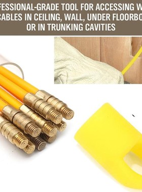 15Pcs 4mm 30FT Connectable Fiberglass Running Cable Wire Kit