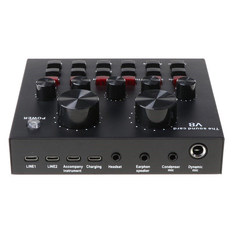 V8 Live Sound Card Voice Changer Multiple Funny Sound Effect