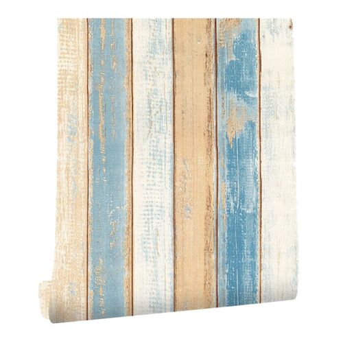 6M Vinyl 3D Mediterranean Wood Grain Paper Self Adhesive