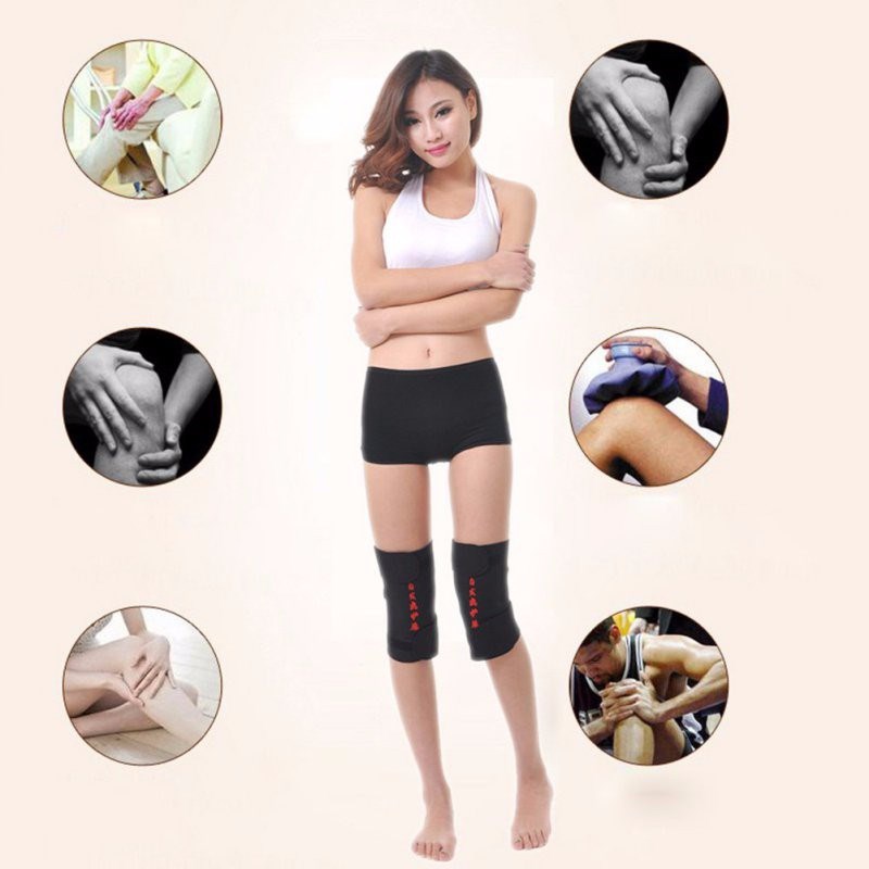 1 pair self heating knee pads magnetic therapy kneepad pain