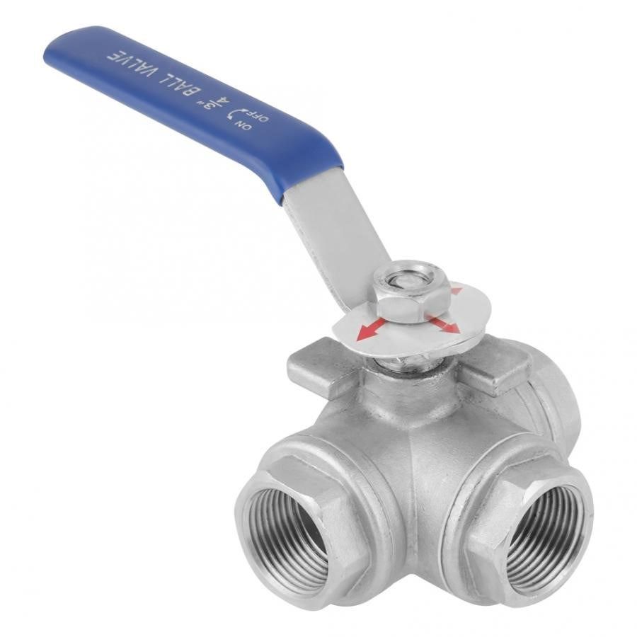 ball valve 1 pcstainless steel sus304 three-way tube ball va