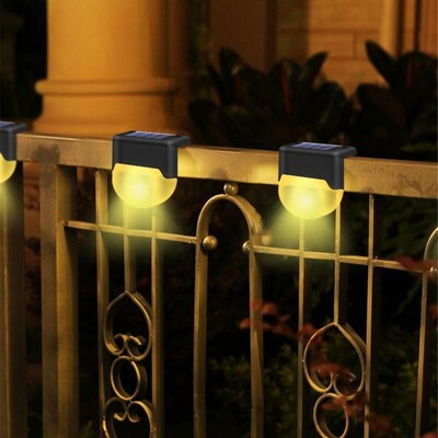 Step Stair Deck Lights Balcony Fence Solar Light 1-6pcs LED