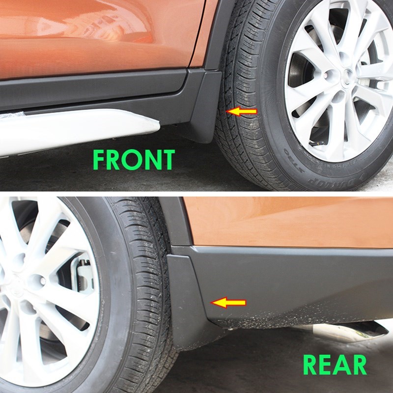 for Nissan X-Trail Rouge T32 Set Molded Car Mud Flaps 2014-2