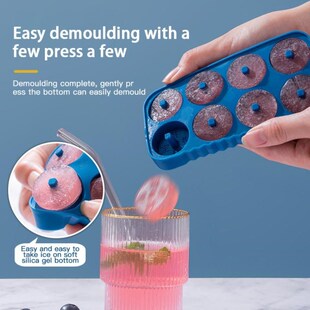 Coin Ice Trays Flexible Silicone Ice Mold With Lids Tray Cop