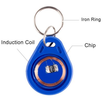 IC-ID 13.56mhz repeated erase keychain elevator induction sm