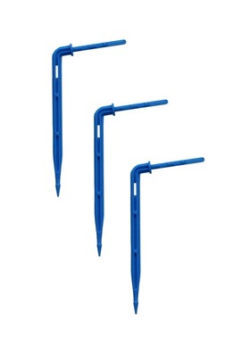 20Pcs Blue Bend Curved Arrow Drippers Micro Irrigation Syste